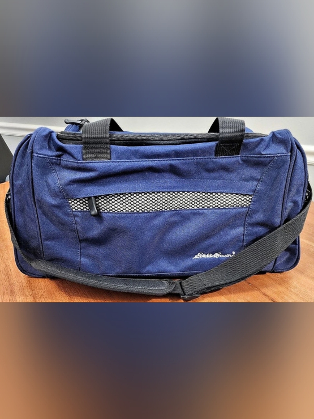 Eddie Bauer Blue & Orange Travel Duffel Bag